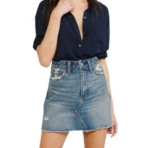Abercrombie & Fitch Zoe Natural Rise Vintage A-Line Skirt Size 27/4‎
